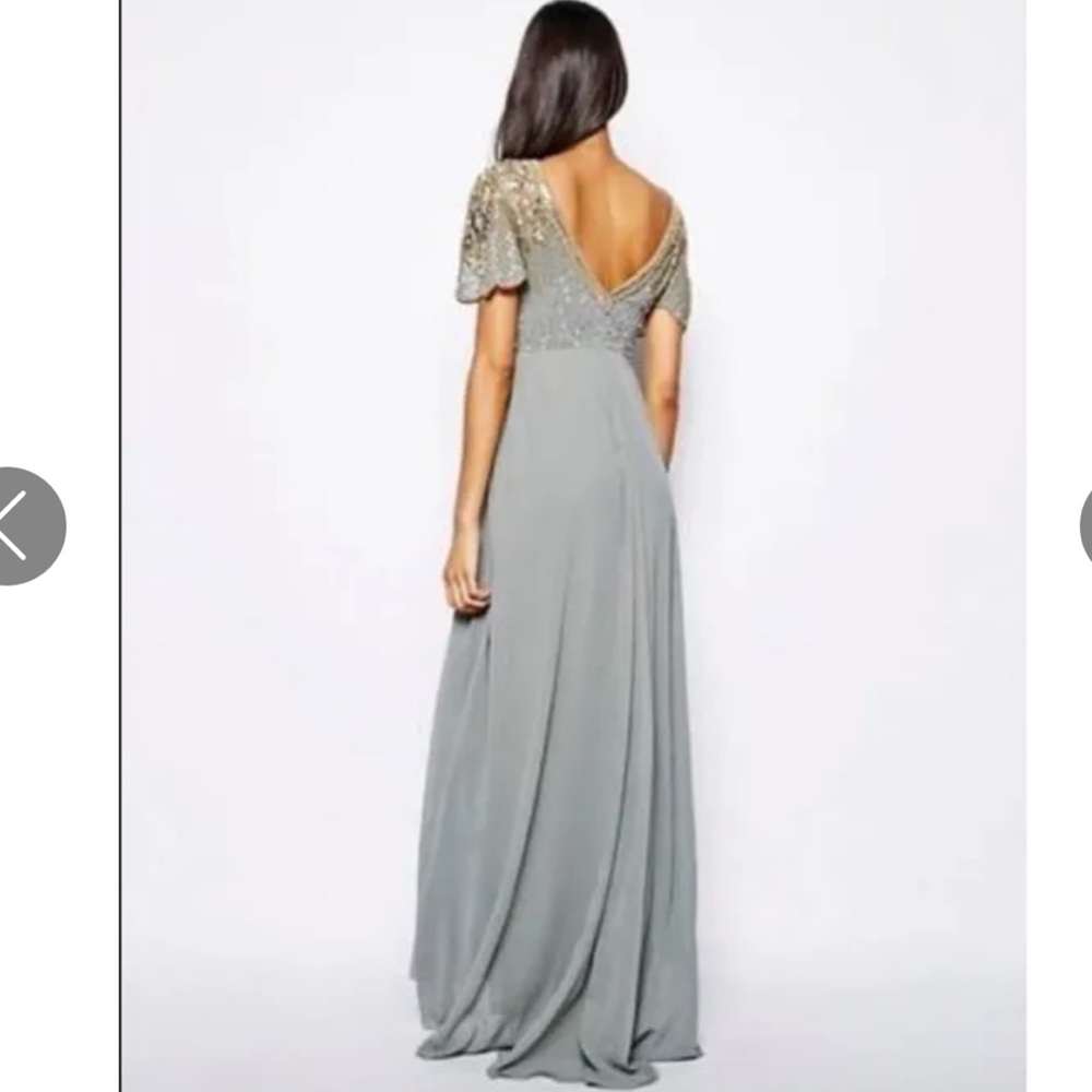 Embellished Maxi Occassion Dress - Picture 10 of 17